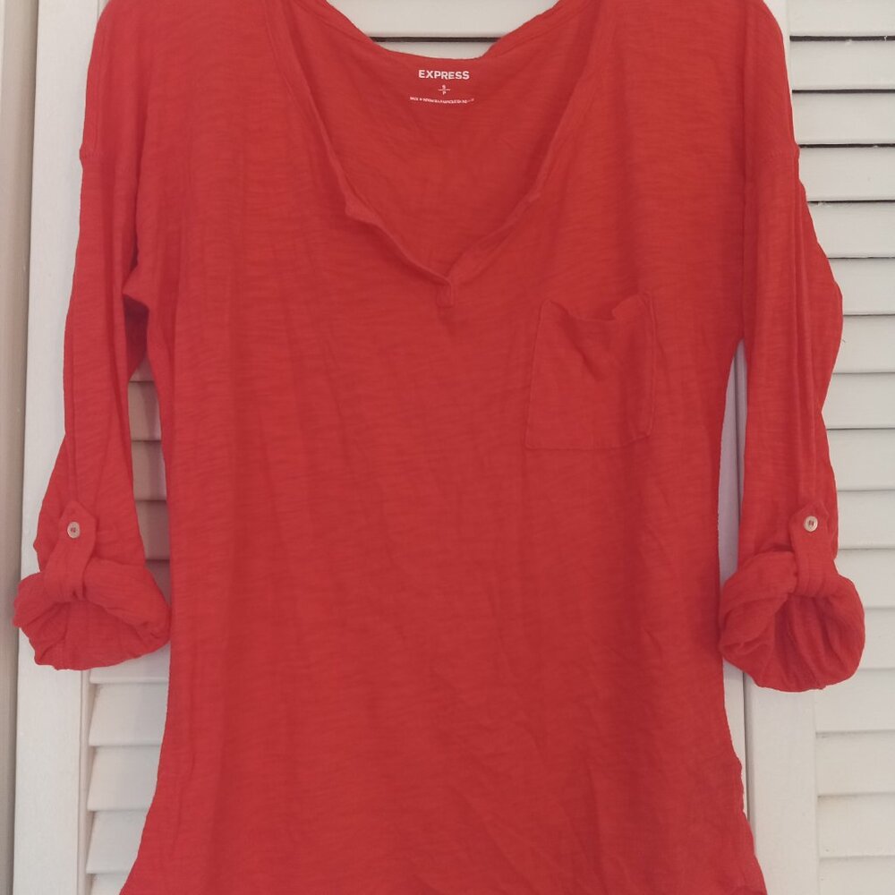 EUC Express top Size S orange